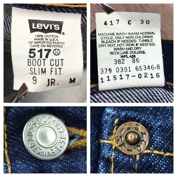 Vintage Made in USA Levi’s 517 Bootcut Slim Fit - Picture 5 of 8